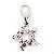 Alloy Material, The Diamond Big Dog Claw Pendant, Shiny, Solid, Simple And Stylish Design, Add Dog L