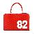Black Red Bubble Pvc Lovely Pet Bag Dog Carrier