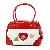 Black Red Strawberry Heart Lovely Pet Bag Dog Carrier
