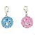 Full Diamond Blue Pink Dog Charm For Puppy