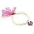 Full Diamond Pink Pearl Dog Necklace For Puppy