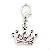 Lovely Queen Charm With Pink Heart Diamond For Pet Puppy Dog