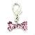 Pink Full Diamond Hang-tag Pet Charm For Dog Puppy Cat