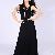 Charming Backless Summer Pure Color Long Dresses Black