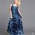 Elegant Sleeveless Round Collar Long Summer Dresses Blue
