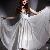 Elegant V Collar Summer Lace Montage White Dress