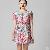 Floral Print Short Sleeve Classy Elegant Dress