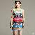 High Waist Sleeveless China Fashion Dress Yellow