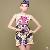 Polyester Slimming Flower Print Reception Dresses