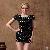 Round Collar Black Polka Dot Dress