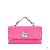 Summer Original Laciness Hasp Leather Bag For Girls Pink
