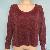 75% Viscose Ladies Knitted Pullover Sweater In China