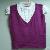 Ladies Knitted Sleeveless Sweater With Viscose / Nylon / Elastane