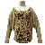 Fashion Leopard Print Women O-neck Wool / Viscose