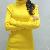 Cotton / Acrylic High Neck Rib Pullover Sweater In China Sweater Factory