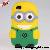 New Despicable Me Minion 3d Silicone Case For Iphone 5 5g Silicon Cell Phone, With Retail Package