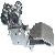 4 Inch Cast Free Carrier Rear Trolley