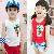 Sell Children Summer Vest With Popcorn, Girl And Boy Tank, 5pcs / Lot