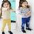 Sell Girl Stripe Full Sleeve Clothing Set, Children Stripe Suit, 5 Sets / Lot