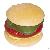 Shaped Hamburger Chew Gummy Candy