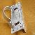 Chain Link Wire Mesh Fencing Accessory, 2-3 / 8 Inch Wood Adaptor Clamp
