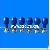 Ecg Electrode 6 Pcs / Set With Screw For Din 3.0 And Banana 4.0 Ends