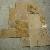 Rustic Afyongold Travertine Brushed Chiseled Versailles Pattern Set