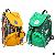 Pu Material Waterproof Drawstring School Backpack