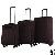 High Quality Twill Nylon Fabric Carry-on With Top And Side Handle 3pcs Trolley Luggage