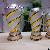 Shinny Gold Stripe Ceramic Trophy Components, Trophy Risers