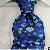 Clean-cut Navy Blue Necktie Nat-2733