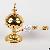 Golden Alloy Incense Burner Arab Middle East Charcoal Incense Burner Incensory Metal Craft Home