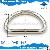 4mm Thickness 32mm 20mm Iron Split D Ring