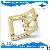 Fashion Uneven Light Gold Pin Buckle