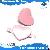 Pink Heart Metal Decoration And Heart Blank Plate