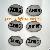 Black Print Abus Elevator Epoxy Resin Stickers Made By Normal Silver Background