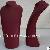 Red Pu Leather Jewelry Necklace Display Bust