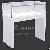 Elegant Jewelry Store White Small Wooden Showcase