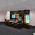 Fancy Showcase Serious For Shopping Mall With Lcd