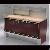 Luxury Glass Wooden Display Counter With Led Lighting
