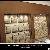 Pearwood Jewelry Wall Cabinet Display Case