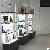 White Gloss Paint Glass Jewelry And Accessory Showcase Wall Display Cabinet