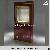 Wood And Glass Jewelry Storage Cabinet With Mirror And Lock