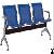 Demo Medical Plastic Coated Hospital Waiting Room Chairs