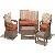 Synthetic Wicker Sofa Set 05358