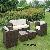 All Weather Wicker Sofa Set