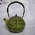 The Antiquated Green Cast Iron Tea Pot