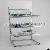 Freestanding Powdered Silver Water Bottle Display Stand Freestanding In 3-tier