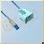 Hellige 10 Pin Reusable Spo2 Sensor Pediatric Finger Clip, L 3m