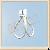 Kind Disposable Nibp Cuff, Animal Use, White Fiber, Double Hose, Disposable, Neonate Use